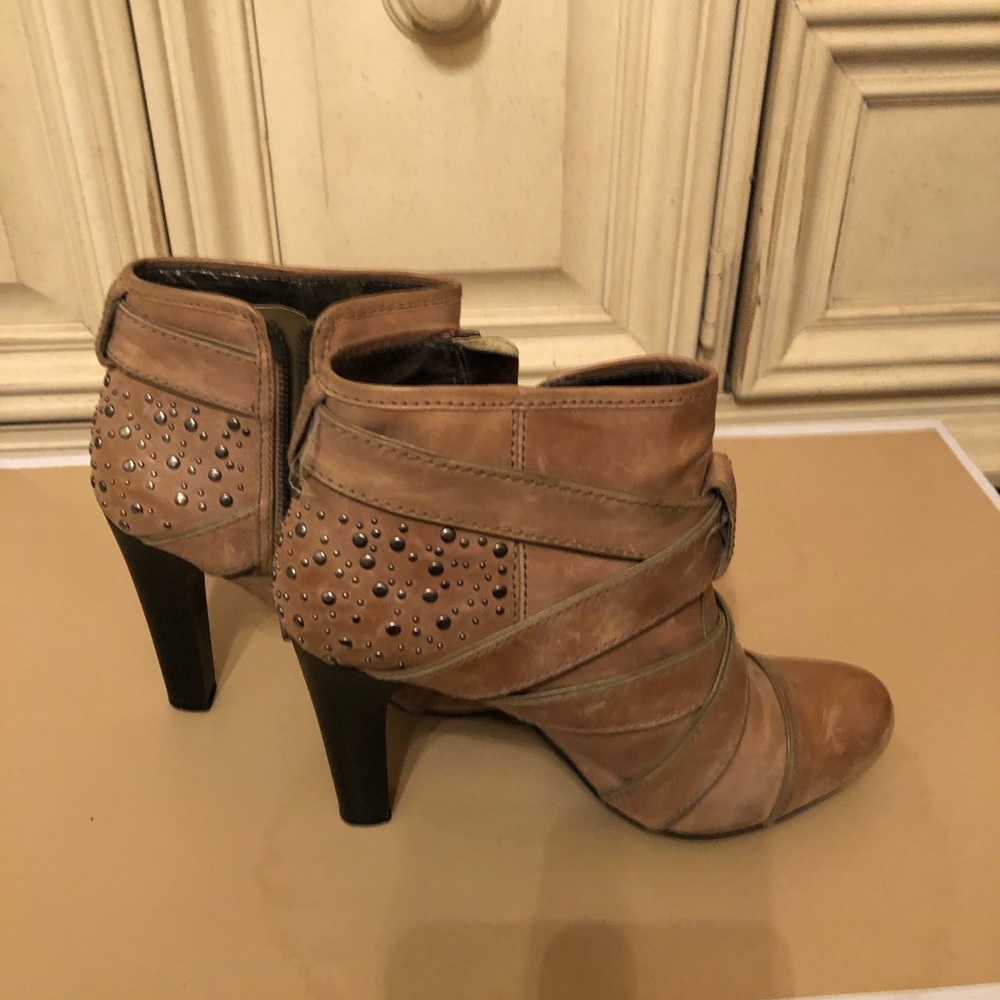 Tan booties